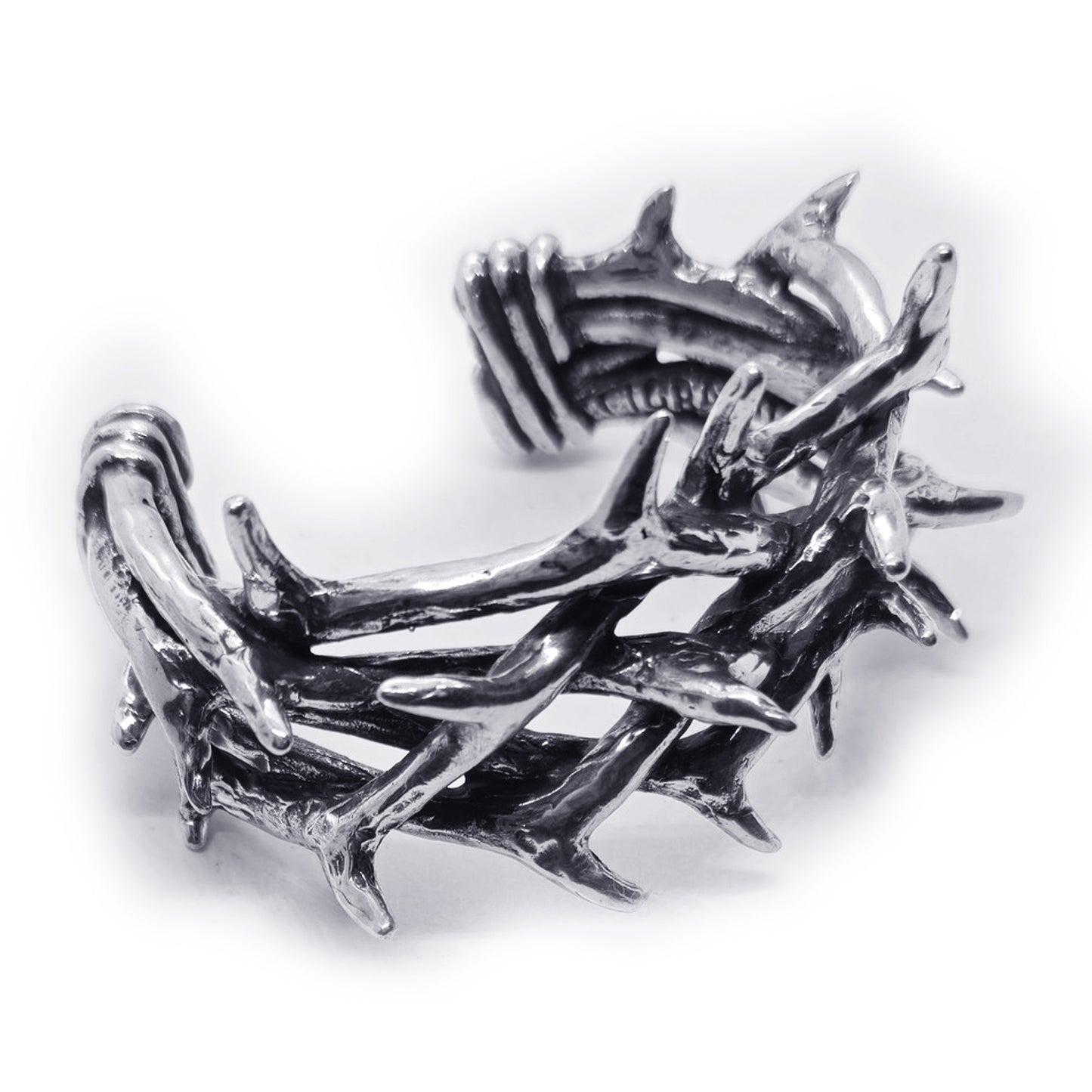 Thorn Crown Sterling Silver Bracelet