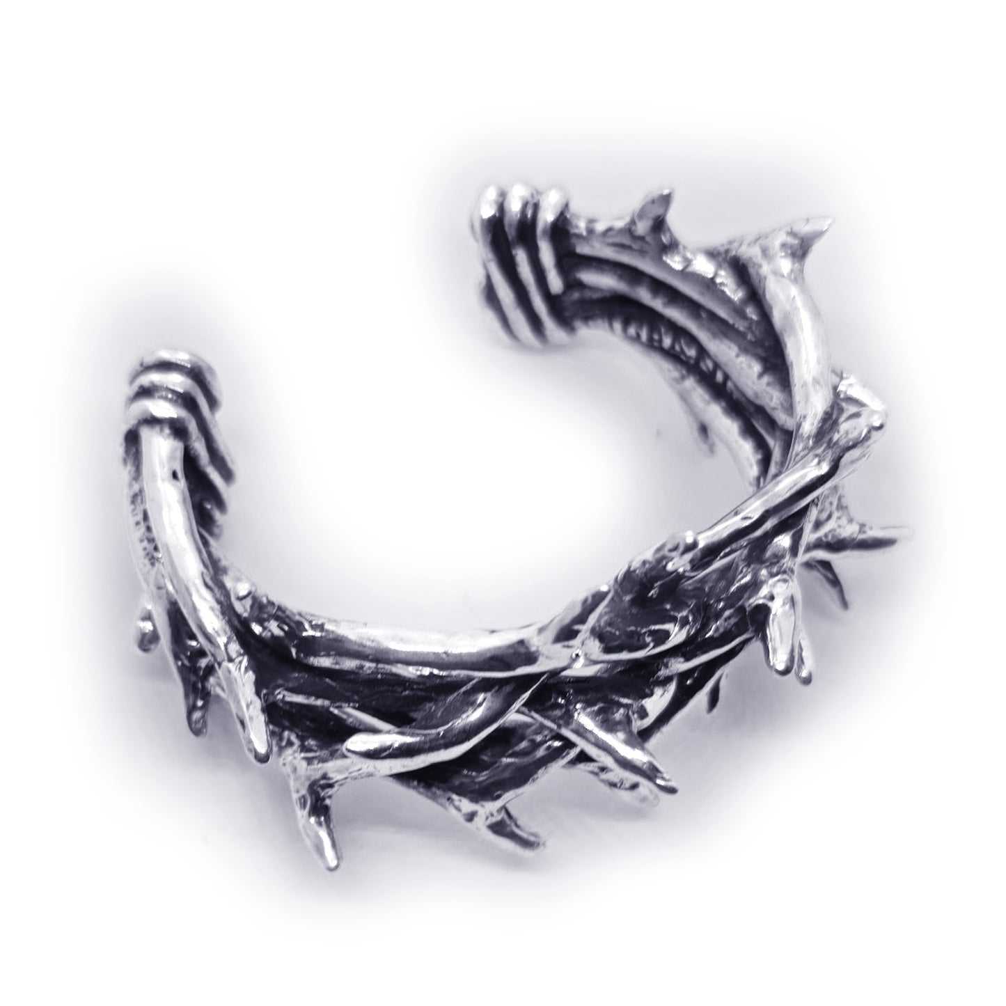 Thorn Crown Sterling Silver Bracelet