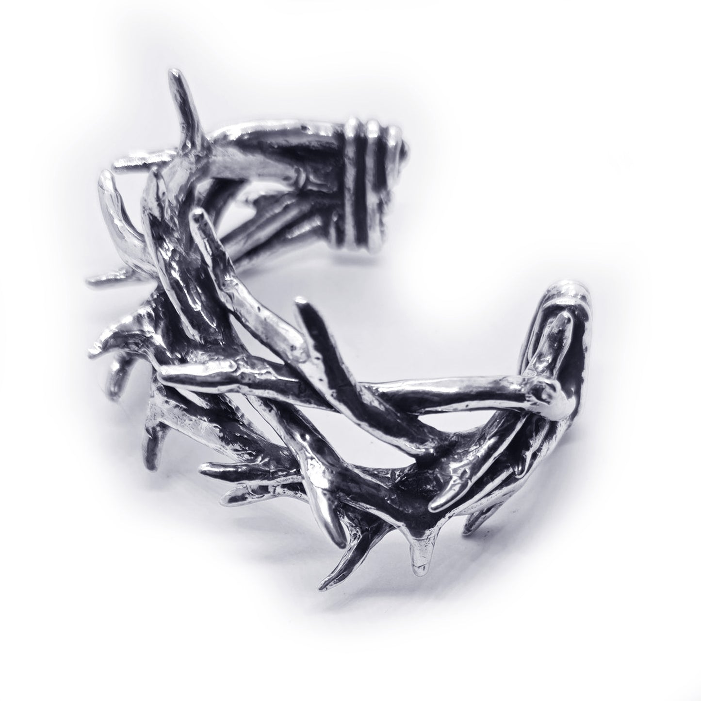 Thorn Crown Sterling Silver Bracelet