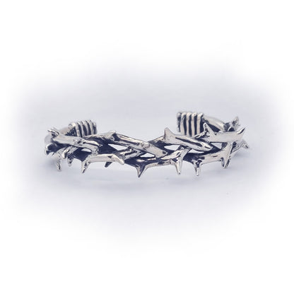 Thorns Crown Sterling Silver Bracelet V1