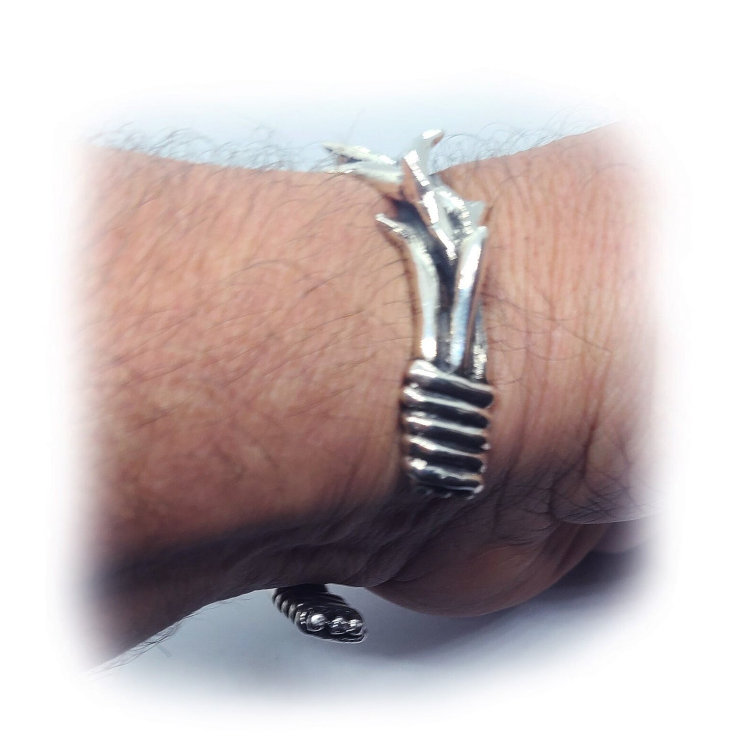 Thorns Crown Sterling Silver Bracelet V1