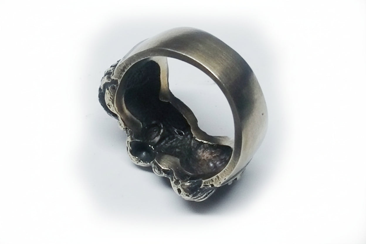 Three Wise Monkeys Silver Ring
