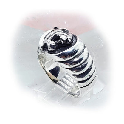 Tiger Head Sterling Silver Ring