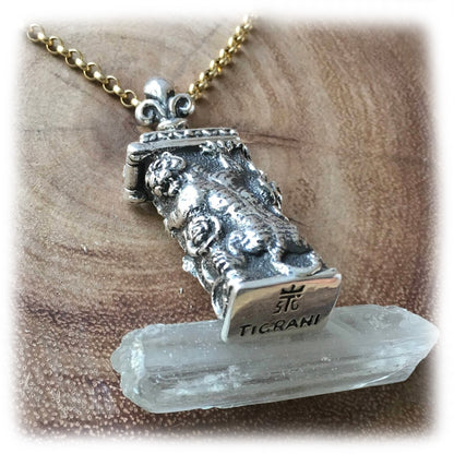 Tiger Silver Pendant Box