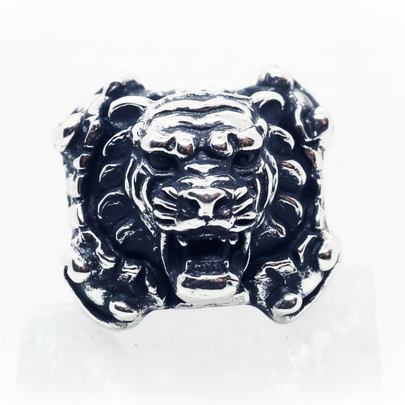 Tiger Sterling Silver Ring