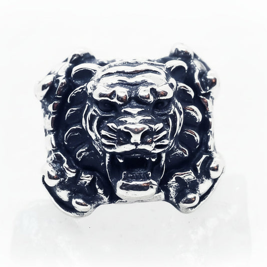 Tiger Sterling Silver Ring