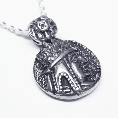 Tigran The Kings of king Sterling Silver Pendant, Antique Finish V3
