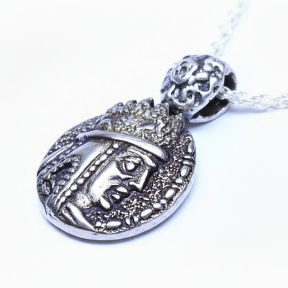 Tigran The Kings of king Sterling Silver Pendant, Antique Finish V3