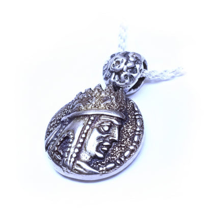 Tigran The Kings of king Sterling Silver Pendant, Antique Finish V3