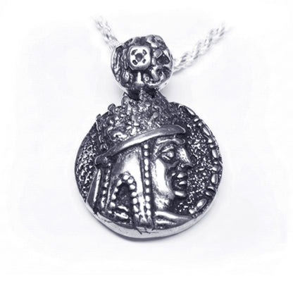 Tigran The Kings of king Sterling Silver Pendant, Antique Finish V3
