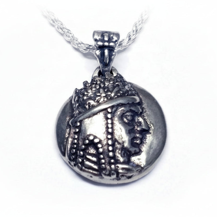 Tigran The Kings of king Sterling Silver Pendant, Antique Finish V1
