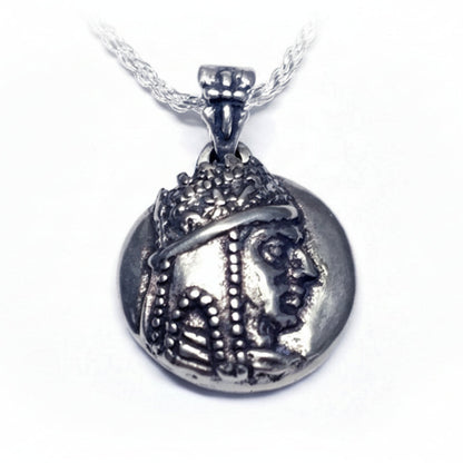 Tigran The Kings of king Sterling Silver Pendant, Antique Finish V1