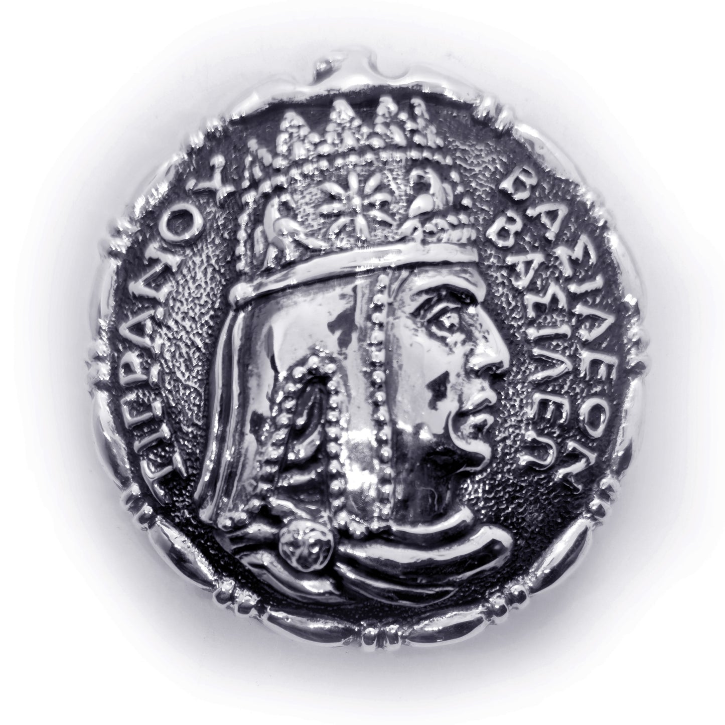 Tigran Kings of King Vasileon Vesile Sterling Silver Belt Buckle