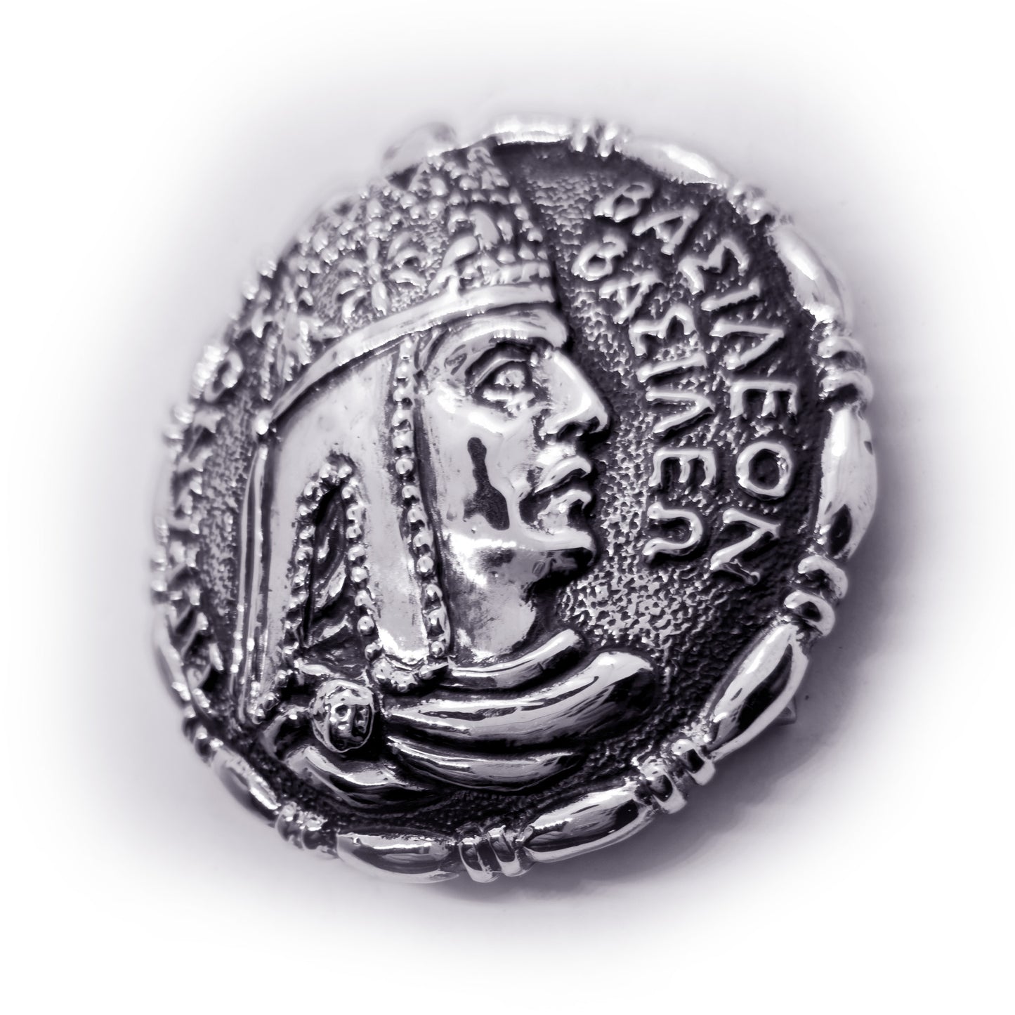 Tigran Kings of King Vasileon Vesile Sterling Silver Belt Buckle