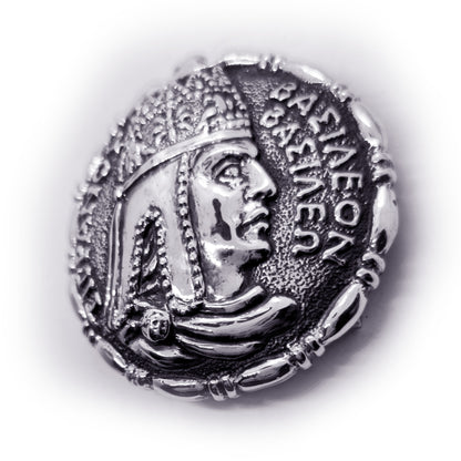 Tigran Kings of King Vasileon Vesile Sterling Silver Belt Buckle