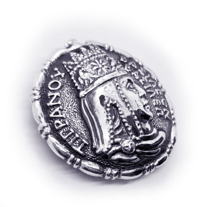 Tigran Kings of King Vasileon Vesile Sterling Silver Belt Buckle