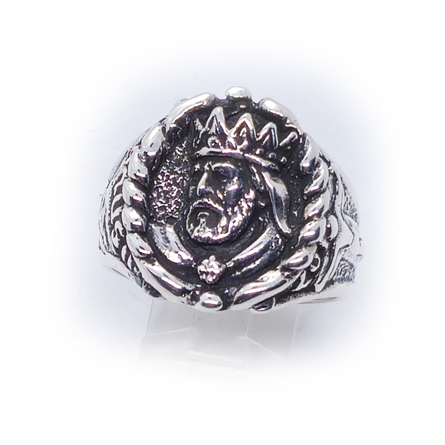 Armenian Powerful King Tiridates 3rd Sterling Silver Ring