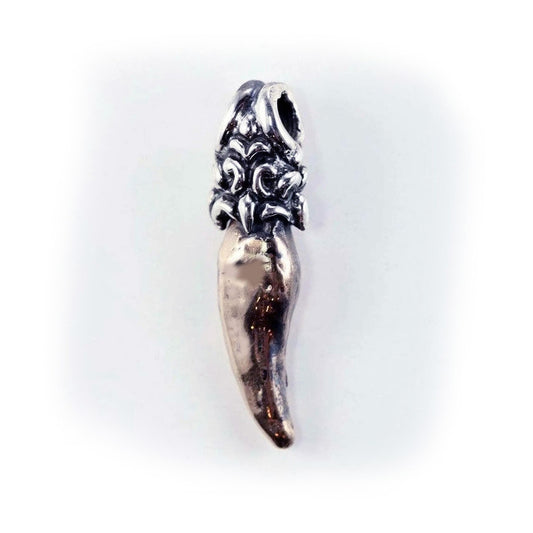 Tribal Design with Fang Sterling Silver and bronze Pendant