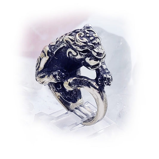 Tribal Jaguar Sterling Silver Ring