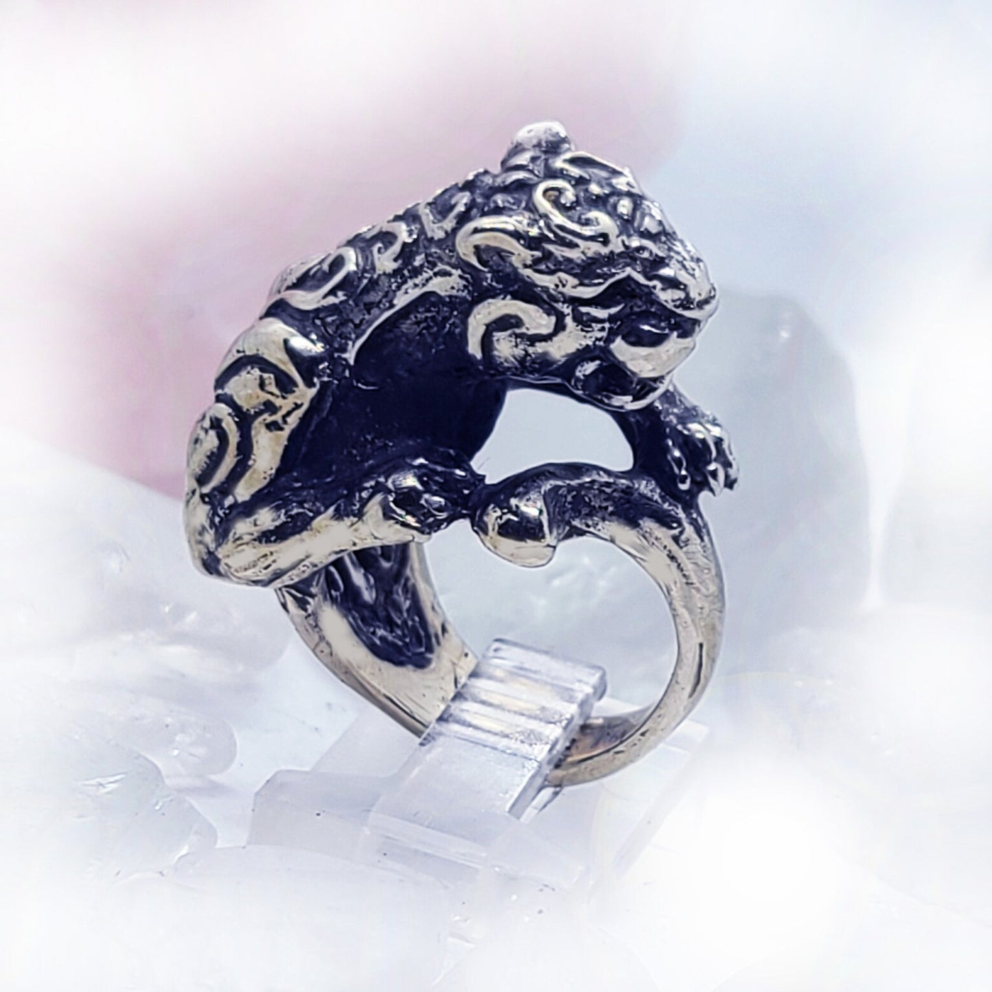 Tribal Jaguar Sterling Silver Ring