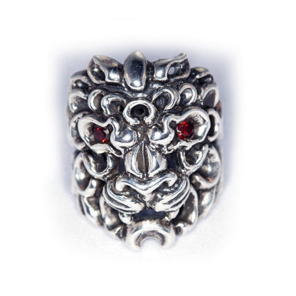 Tribal Lion Sterling Silver Ring