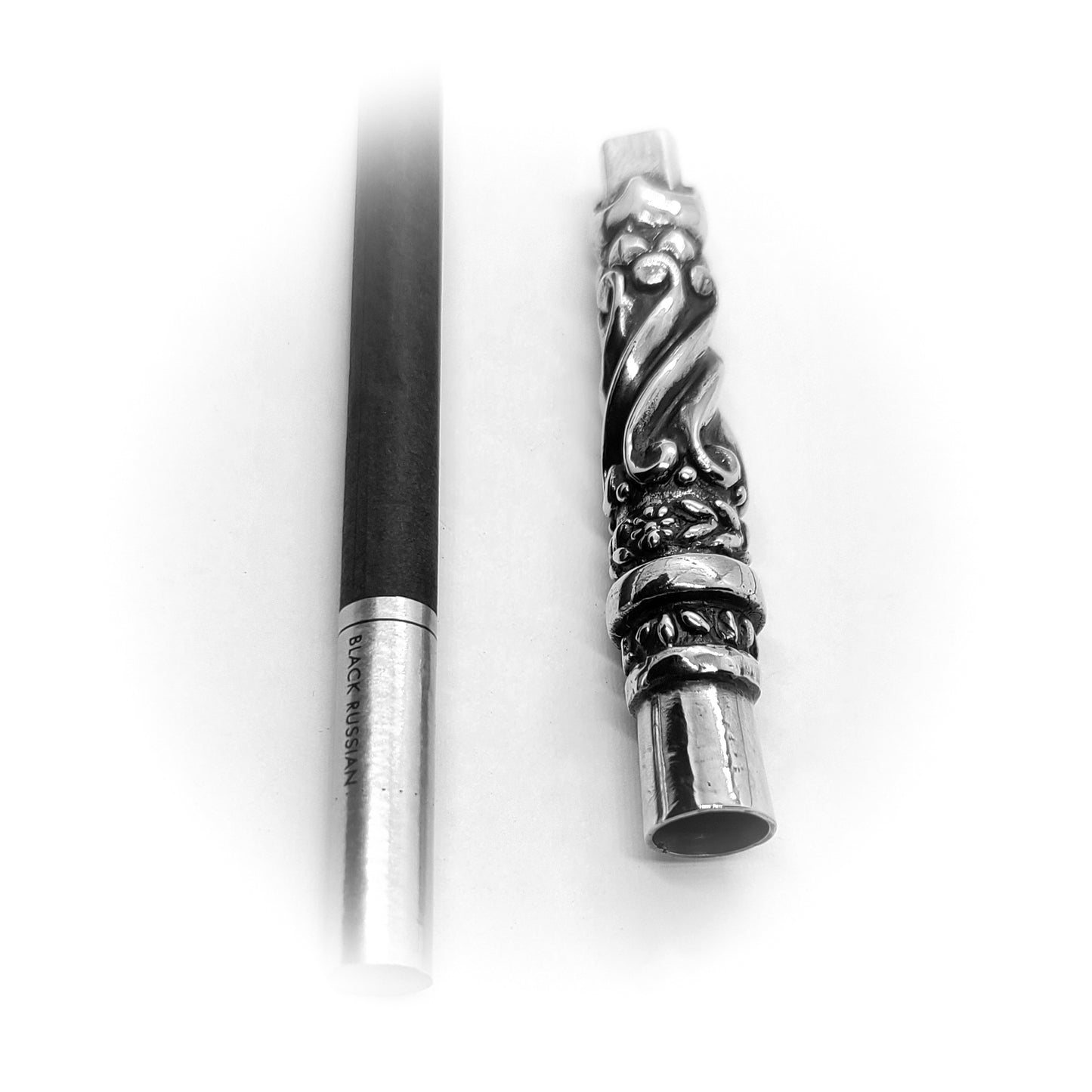 Tribal Design V2 Sterling Silver Cigarette Pipe