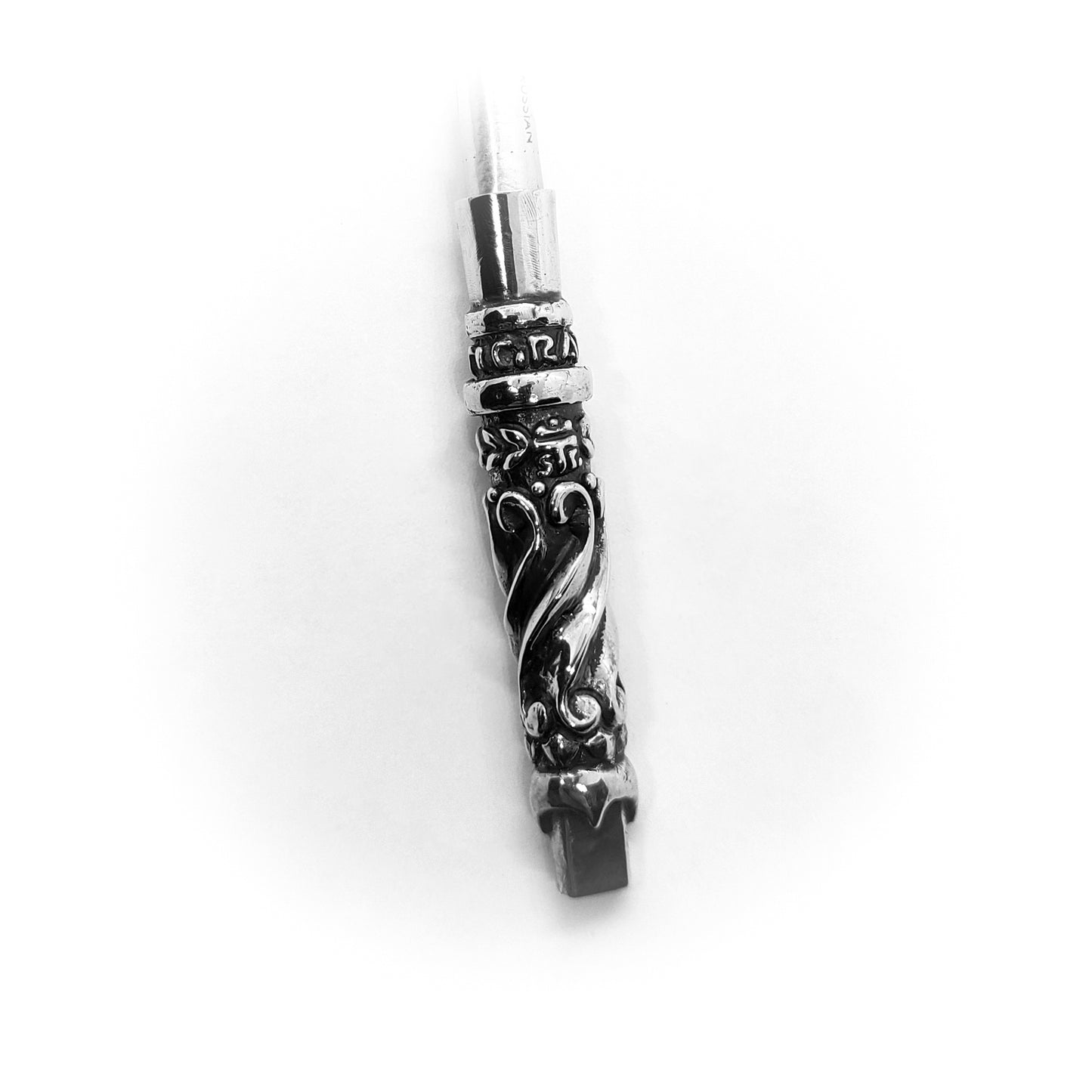 Tribal Design V2 Sterling Silver Cigarette Pipe