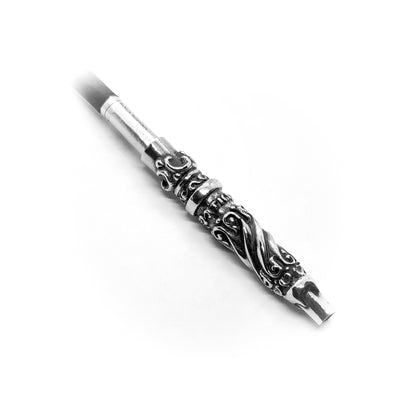 Tribal Design V1 Sterling Silver Cigarette Pipe