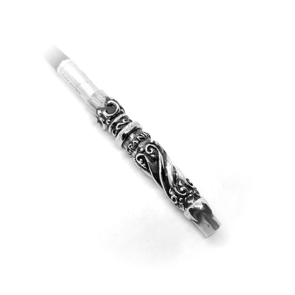 Tribal Design V1 Sterling Silver Cigarette Pipe