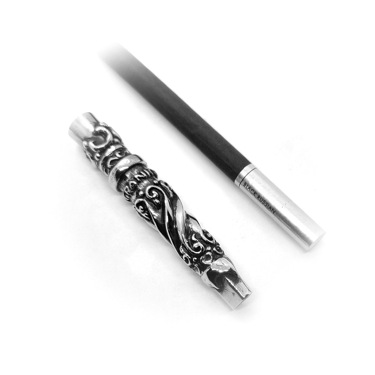 Tribal Design V1 Sterling Silver Cigarette Pipe