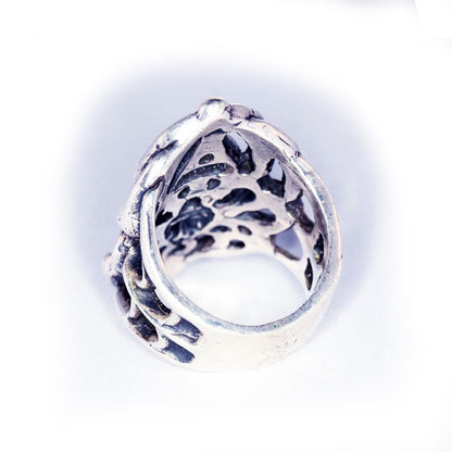 Tribal Spider Silver Ring V1