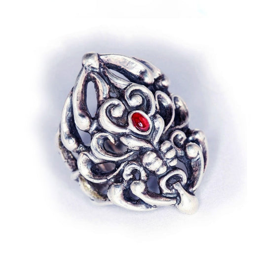 Tribal Spider Silver Ring V1