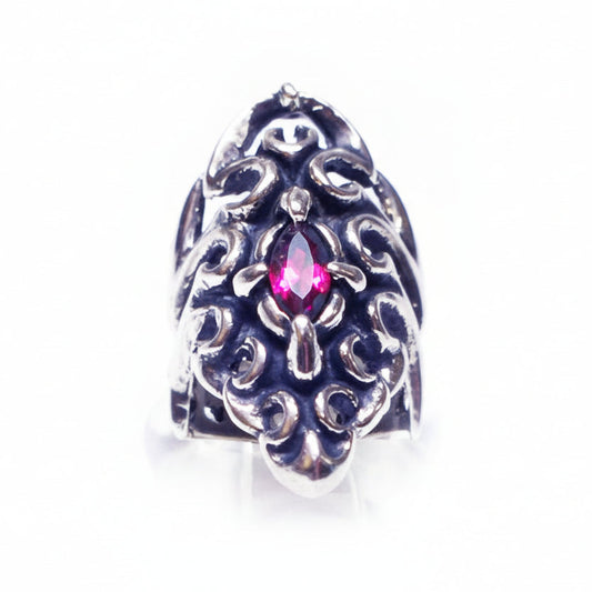 Tribal Spider Silver Ring V3