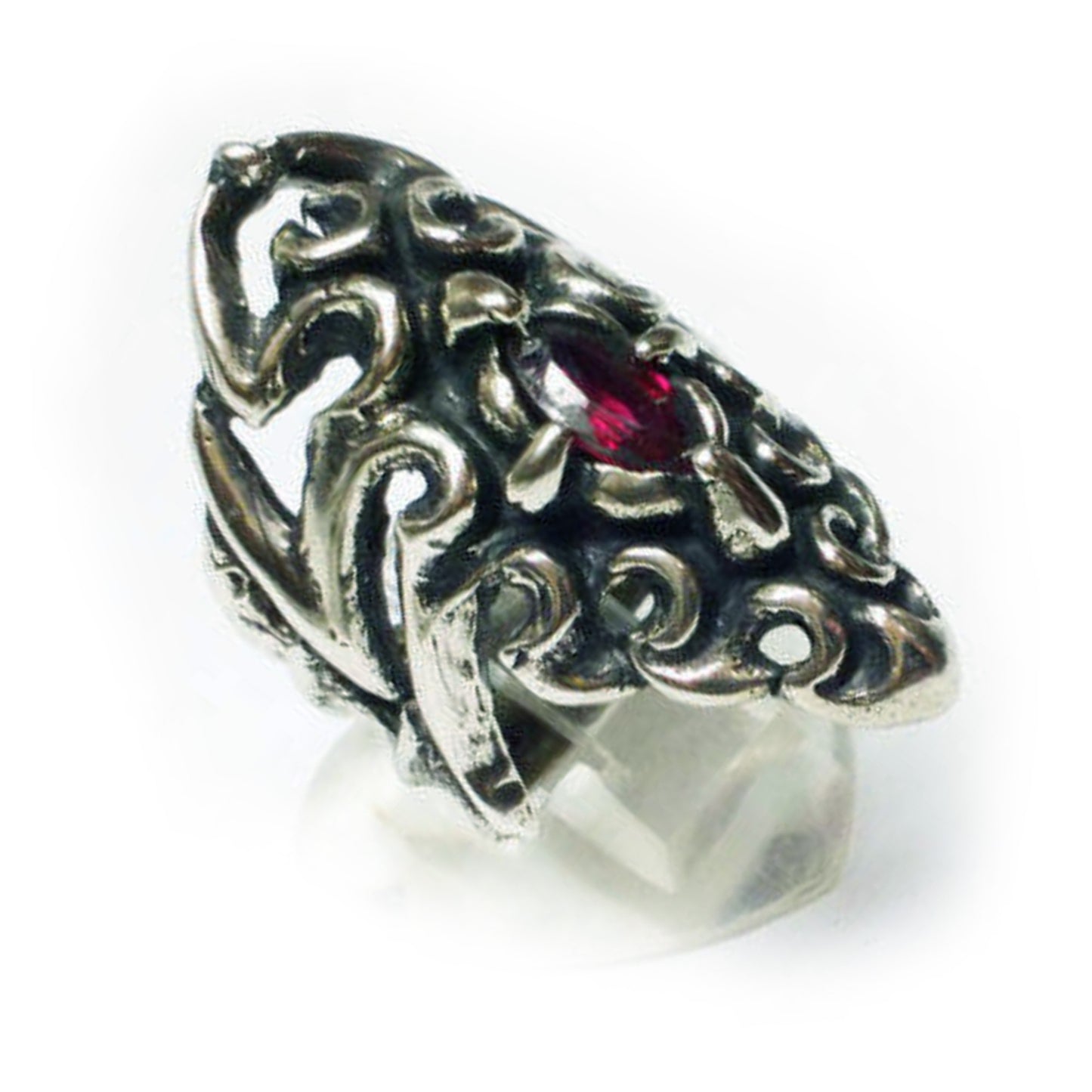 Tribal Spider Silver Ring V3