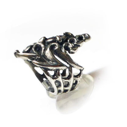 Tribal Spider Silver Ring V3