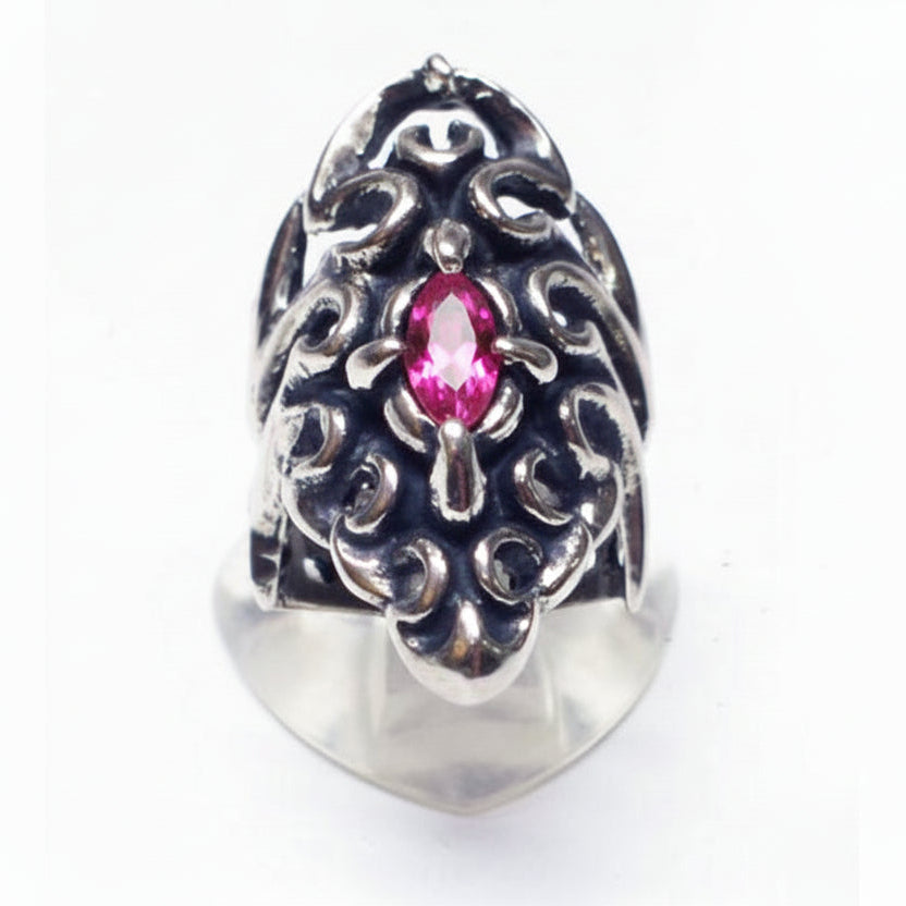 Tribal Spider Silver Ring V3