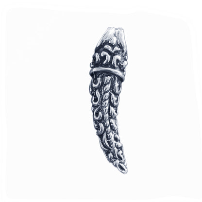 Tribal Tooth Sterling Silver Pendant