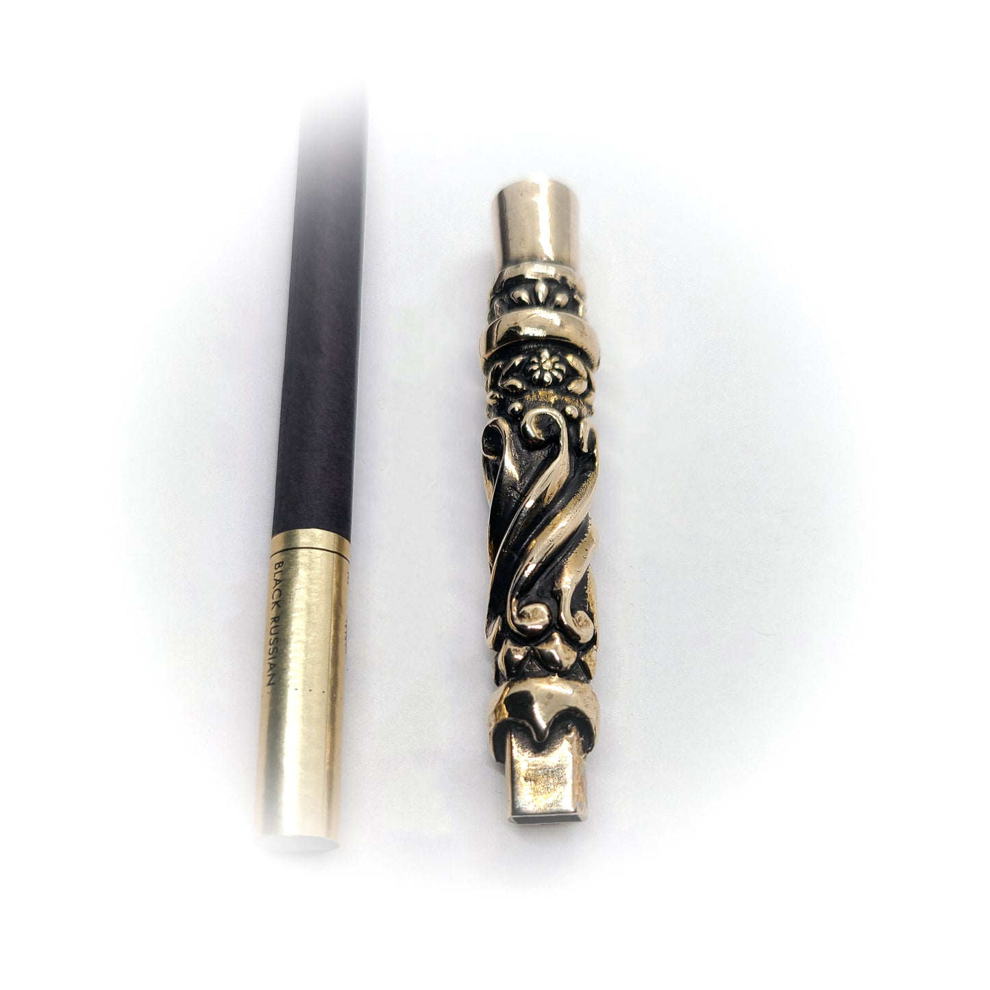 Tribal Design V2 Sterling Silver Cigarette Pipe