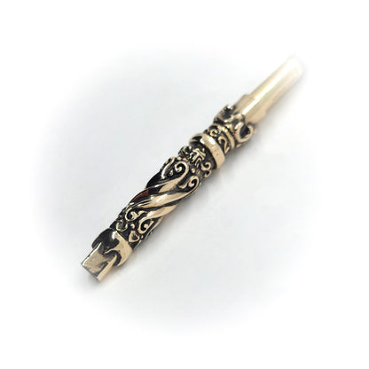Tribal Design V1 Sterling Silver Cigarette Pipe
