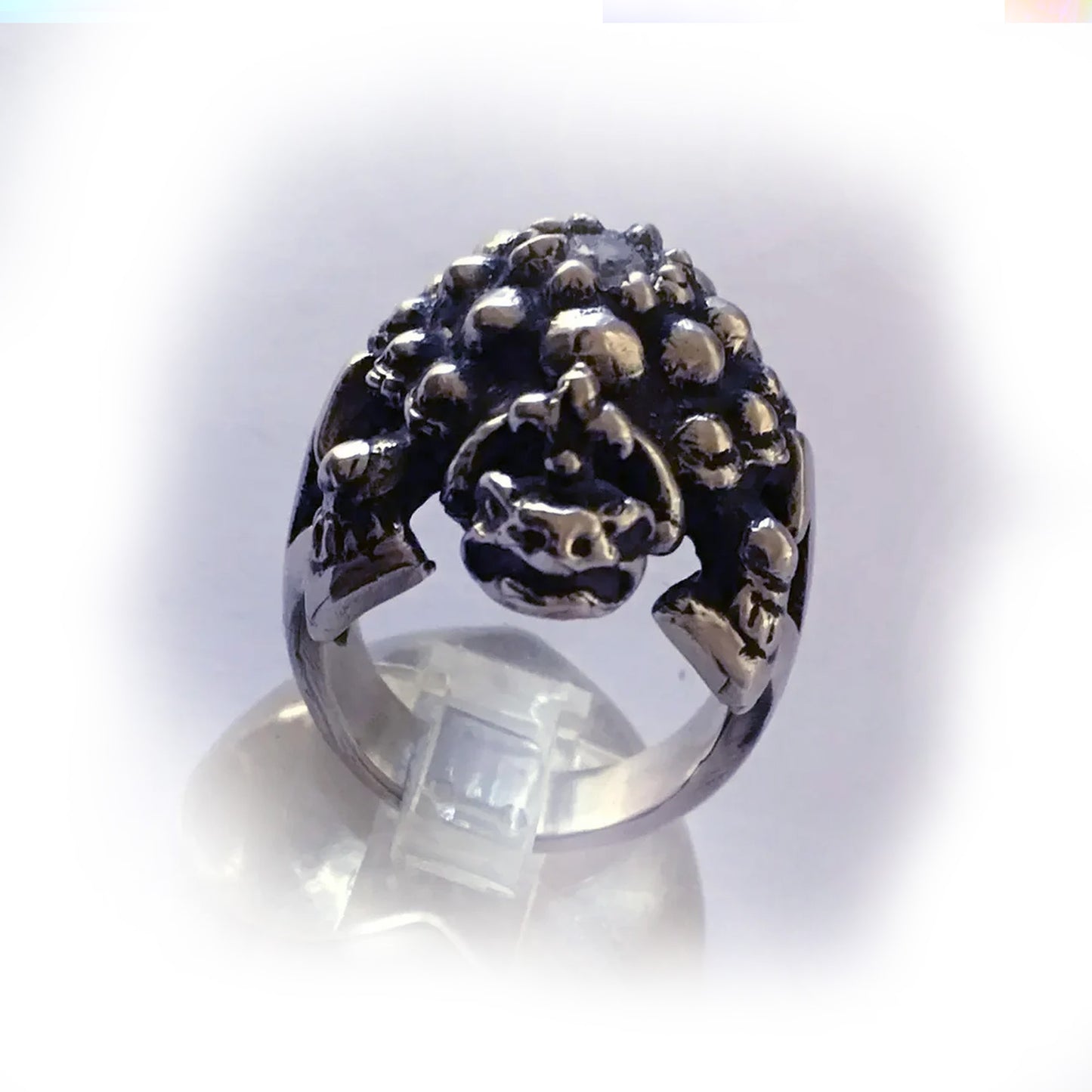 Turtle Ruby Sterling Silver Ring