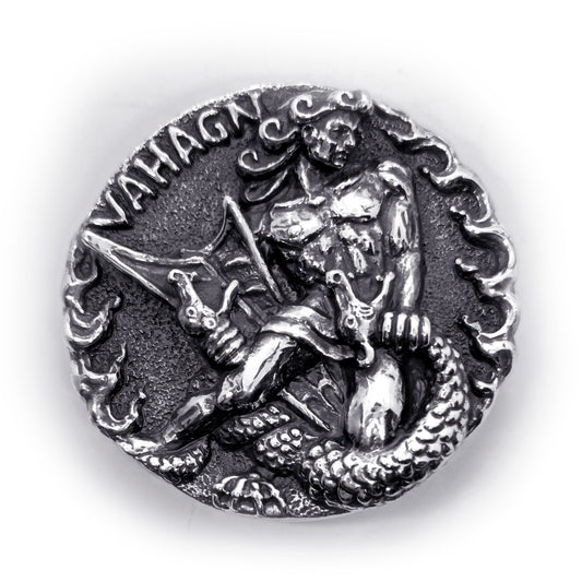 Vahagn Armenian Goddess of Fire Thunder and Warrior Spirit Silver Belt Buckle
