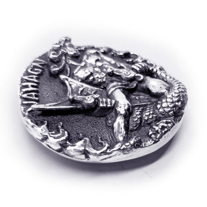 Vahagn Armenian Goddess of Fire Thunder and Warrior Spirit Silver Belt Buckle