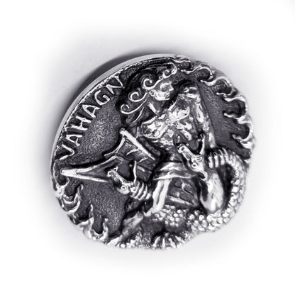 Vahagn Armenian Goddess of Fire Thunder and Warrior Spirit Silver Belt Buckle