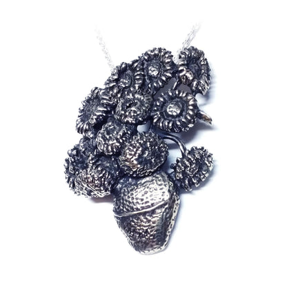 Van Gogh Sunflowers Silver Pendant
