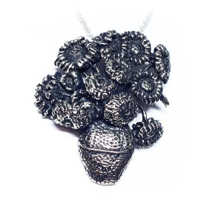 Van Gogh Sunflowers Silver Pendant