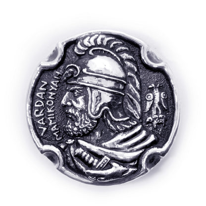 Vardan Mamikonyan Sparapet of Armenia 5th Century Sterling Silver Belt Buckle