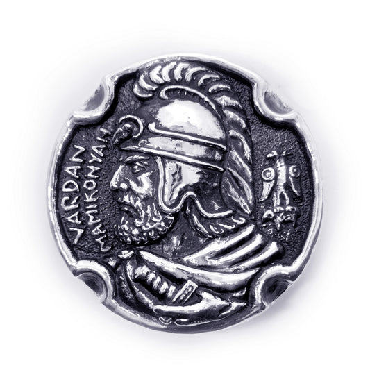 Vardan Mamikonyan Sparapet of Armenia 5th Century Sterling Silver Belt Buckle