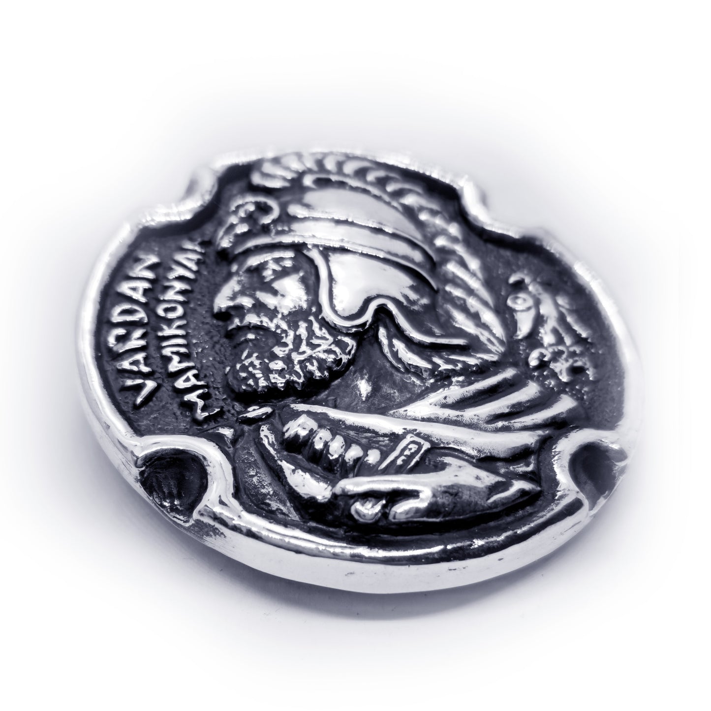 Vardan Mamikonyan Sparapet of Armenia 5th Century Sterling Silver Belt Buckle