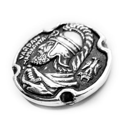 Vardan Mamikonyan Sparapet of Armenia 5th Century Sterling Silver Belt Buckle