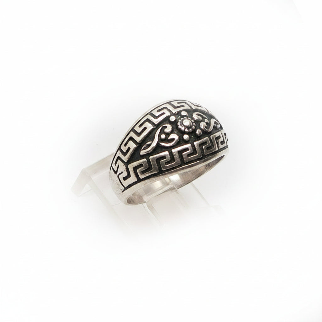 Ancient Vintage Classic Design Sterling Silver Ring V6